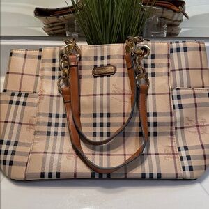 Burberry pattern Tote Bag -